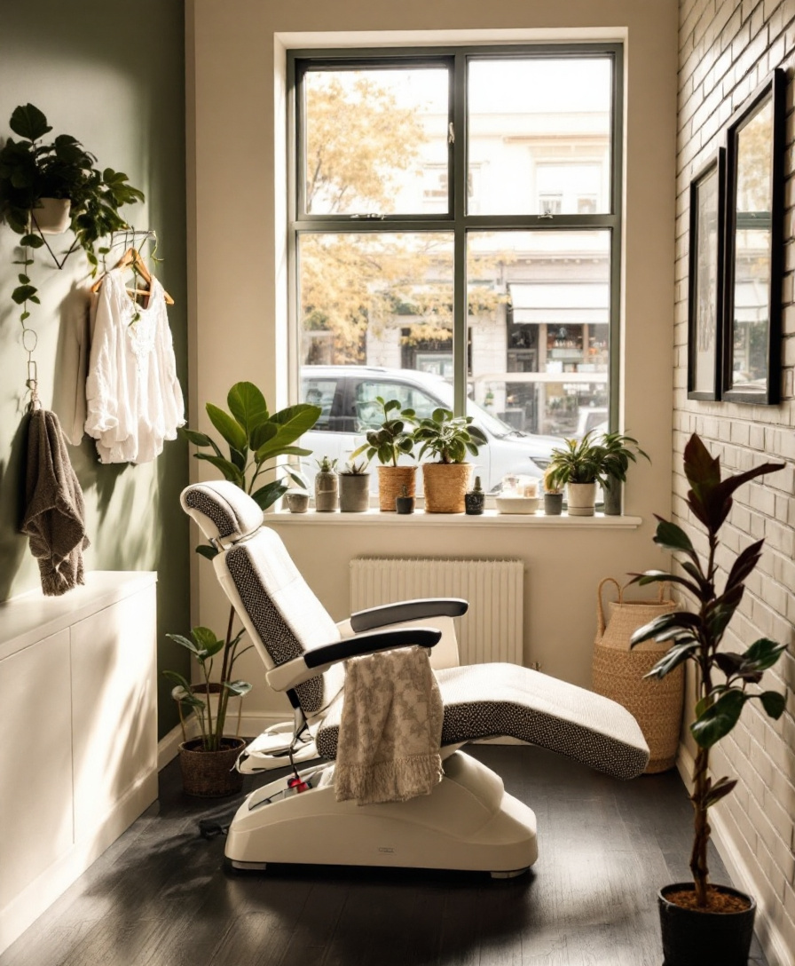 Boutique beauty studio interior